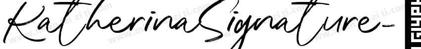 Katherina Signature字体转换